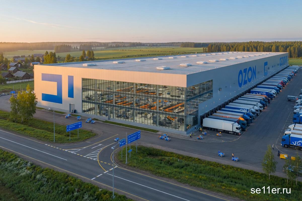 Ozon открыл крупный склад в Ленинградской области для ускорения доставки