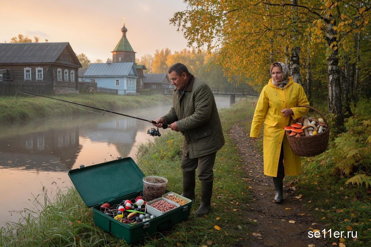 Россияне в начале осени стали вдвое чаще покупать товары для рыбалки и сбора грибов